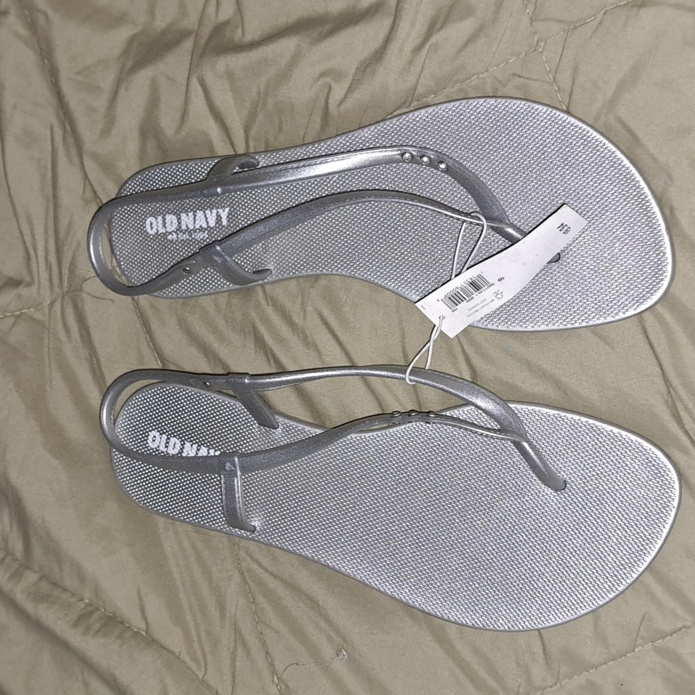 Silver new sandals